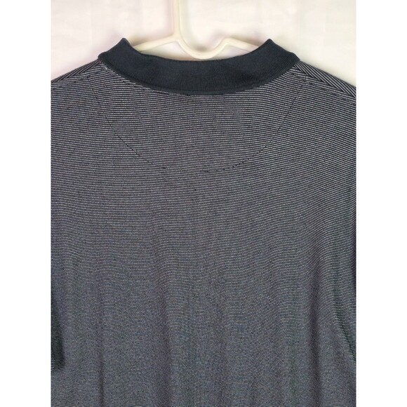 Vintage Nike Polo Shirt Men's Medium Black Striped‎ Livestrong Lance Armstrong - Picture 7 of 13